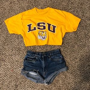 LSU Cropped T-shirt